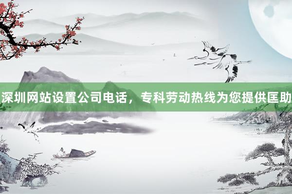 深圳网站设置公司电话，专科劳动热线为您提供匡助